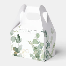 Caja Para Regalos Boda de Eucalyptus Greenery