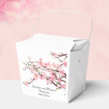 Boda de flores de cerezo personalizado gracias