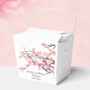 Caja Para Regalos Boda de flores de cerezo personalizado gracias