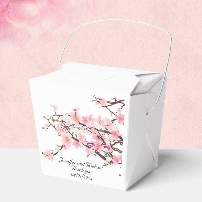 Caja Para Regalos Boda de flores de cerezo personalizado gracias (Subido por el creador)