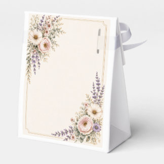 Caja Para Regalos Boda de flores silvestres elegantes