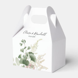 Caja Para Regalos Boda de follaje verde floral de verano