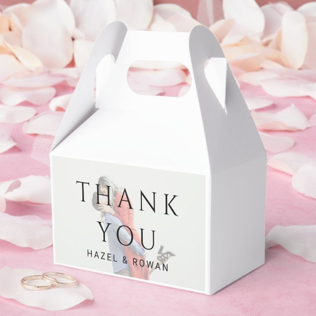Caja Para Regalos Boda de Foto Simple Moderna (Boda)