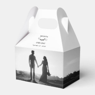 Caja Para Regalos Boda de fotografía de parejas de guiones modernos 