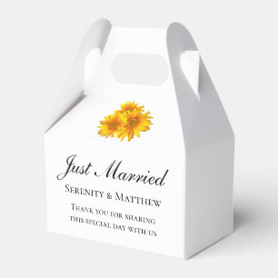 Caja Para Regalos Boda de girasol a favor de la flor amarilla recién