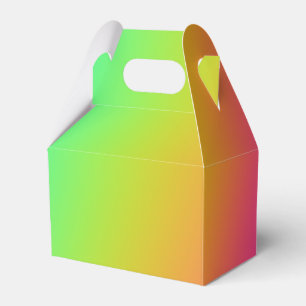 Caja Para Regalos Boda de gradiente de arcoiris brillante