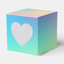 Caja Para Regalos Boda de gradiente de arcoiris Pastel