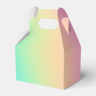 Caja Para Regalos Boda de gradiente de arcoiris Pastel