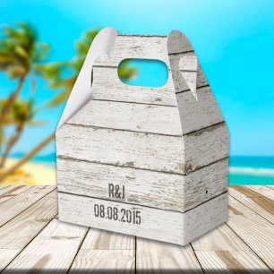 Caja Para Regalos boda de granero de granero blanco de época rústica