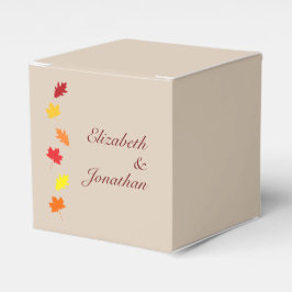 Caja Para Regalos Boda de hojas de otoño