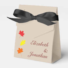 Caja Para Regalos Boda de hojas de otoño