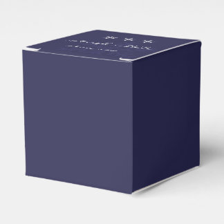 Caja Para Regalos Boda de invierno con copos de nieve azul de la mar