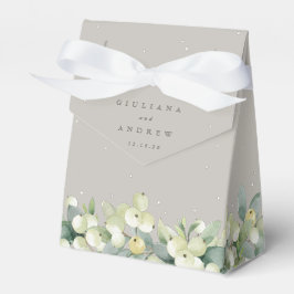 Caja Para Regalos Boda de invierno Greige Snowberry+Eucalyptus