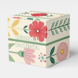 Caja Para Regalos Boda de jardín de flores silvestres de primavera c