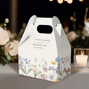 Caja Para Regalos Boda de jardín de flores silvestres de primavera c