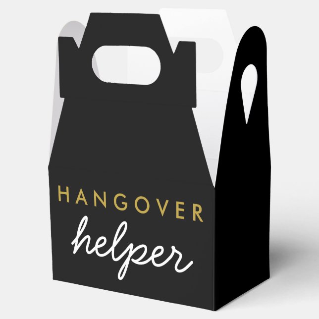 Caja Para Regalos Boda de la ayudante de la resaca favorece la etiqu (Abierto)