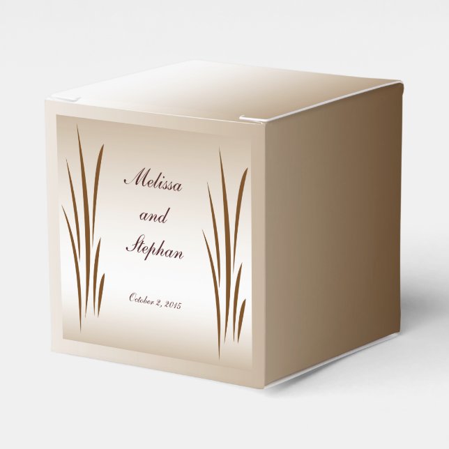 Caja Para Regalos Boda de la cosecha de otoño (Costado Anverso)