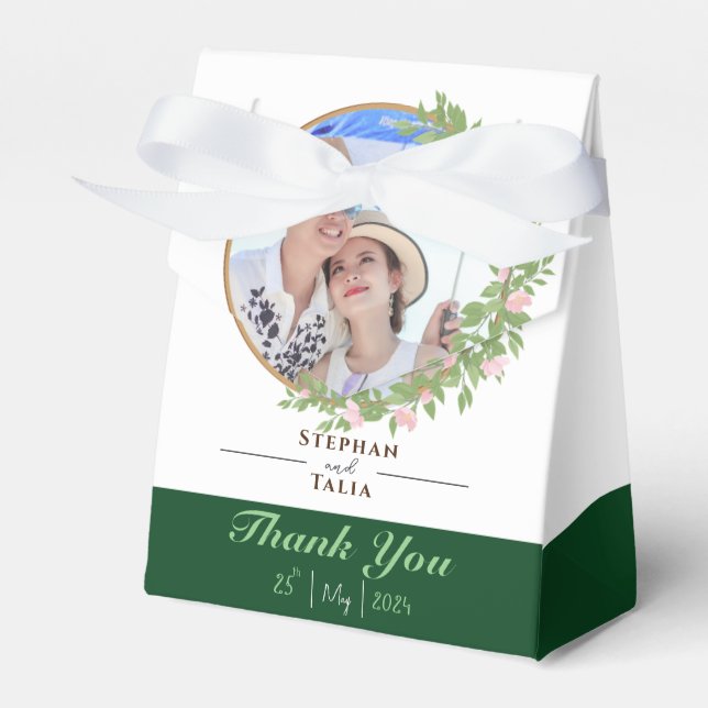 Caja Para Regalos Boda de la elegancia floral encantada (Front Side)