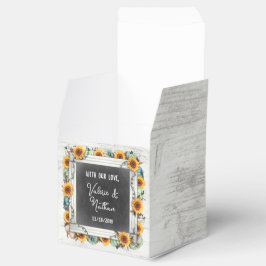 Caja Para Regalos Boda de la Granja de la Granja Rústica de la Calab