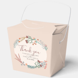 Caja Para Regalos Boda de la guirnalda del Boho rústico