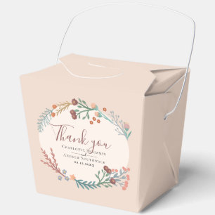 Caja Para Regalos Boda de la guirnalda del Boho rústico