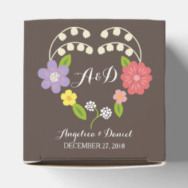 Caja Para Regalos Boda de la guirnalda floral de Boho