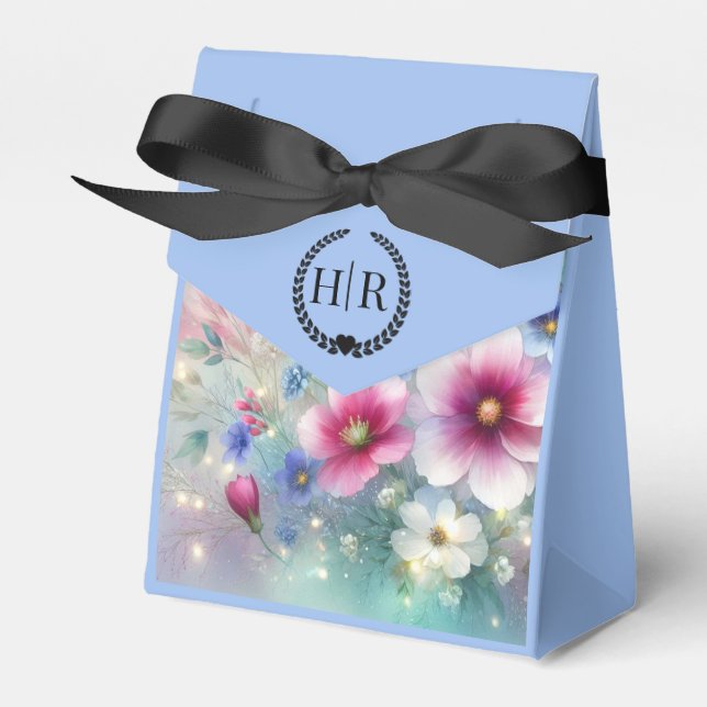 Caja Para Regalos Boda de la primavera de brotes radiantes (Front Side)