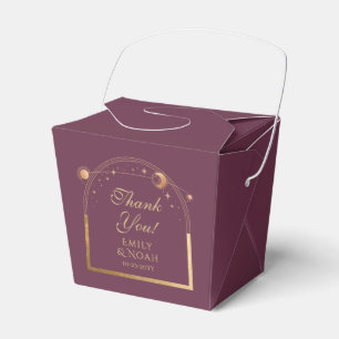 Caja Para Regalos Boda de las estrellas de la luna del sol del oro d