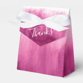 Caja Para Regalos Boda de lavado rosa color de agua gracias