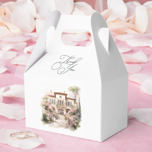 Caja Para Regalos Boda de lujo de Old Money European Villa-Inspired (Boda)
