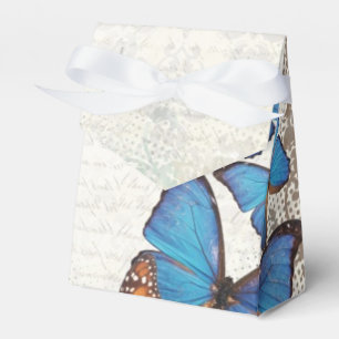 Caja Para Regalos Boda de mariposa azul ventilado