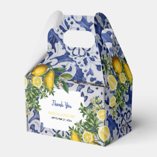 Caja Para Regalos Boda de mosaicos portugueses de lemones mediterrán