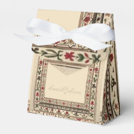 Caja Para Regalos Boda de Motif Étnico de Marco de Vintage