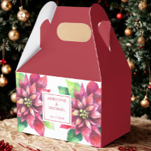 Boda de Navidad con Poinsettia Roja
