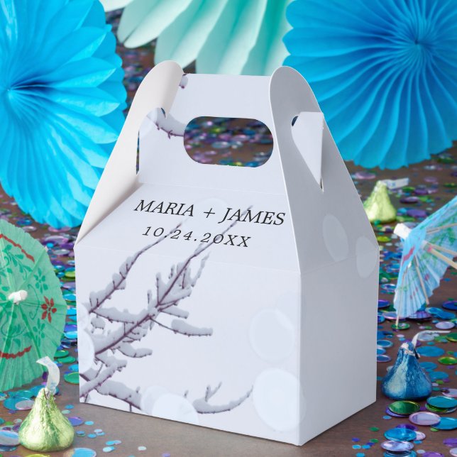 Caja Para Regalos Boda de nieve de invierno (Fiesta)