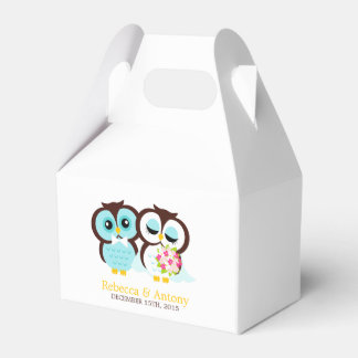 Caja Para Regalos Boda de novias y búhes de Groom