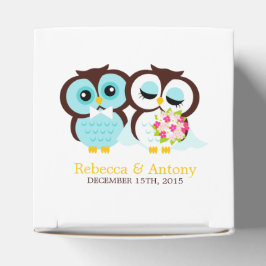 Caja Para Regalos Boda de novias y búhes de Groom