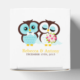 Caja Para Regalos Boda de novias y búhes de Groom