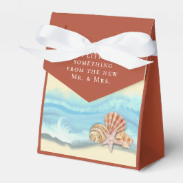 Caja Para Regalos Boda de oleada oceánica azul