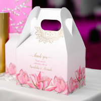 Boda de oro de loto rosa mandala gracias