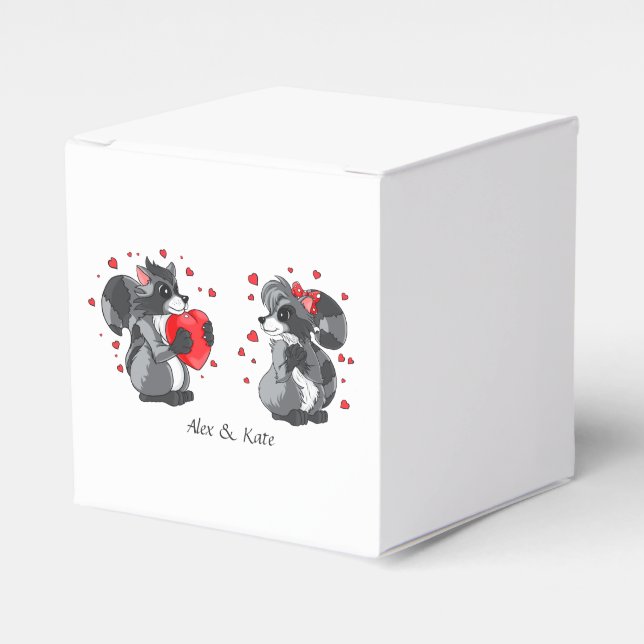 Caja Para Regalos Boda de pareja enamorada Miniaturas Hershey's (Costado Anverso)