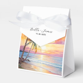 Caja Para Regalos Boda de playa de destino Sunset
