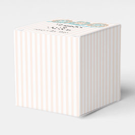 Caja Para Regalos Boda de playa de Peach and Blue Sand Dollars