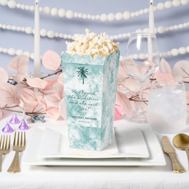 Caja Para Regalos Boda de Playa Tropical Palm Tree (Boda)