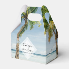 Caja Para Regalos Boda de Playa Tropical Palm Trees