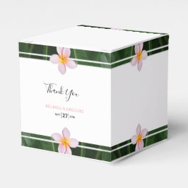 Caja Para Regalos Boda de Plumeria Rosa Frangipani
