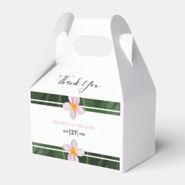 Caja Para Regalos Boda de Plumeria Rosa Frangipani