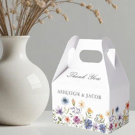 Caja Para Regalos Boda de primavera de flores silvestres elegantes p