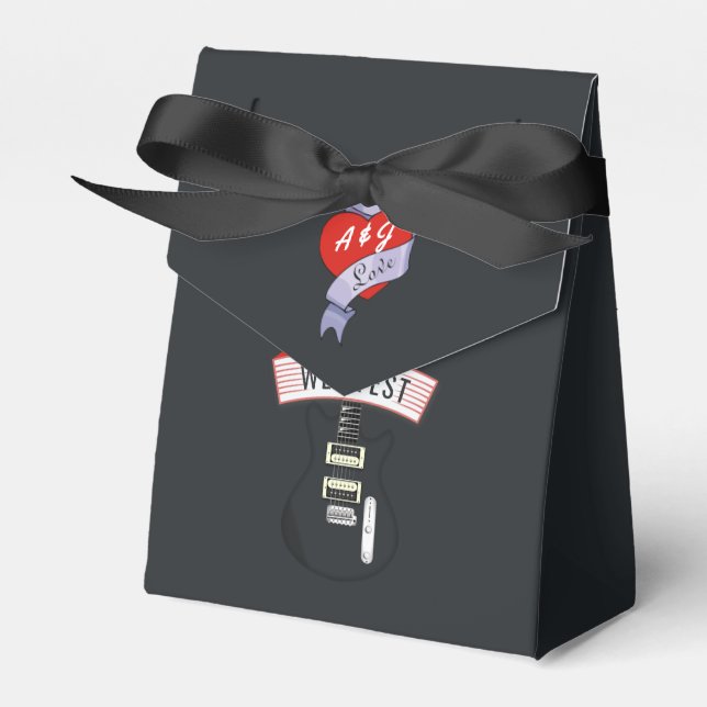 Caja Para Regalos Boda de Rock and Roll  (Front Side)