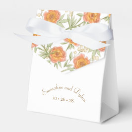 Caja Para Regalos Boda de Rosa Naranja